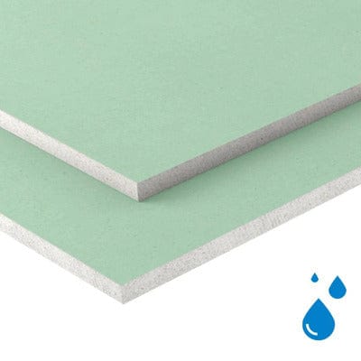 Moisture Resistant Plasterboard Tapered Edge (2.4m x 1.2m) - All Sizes